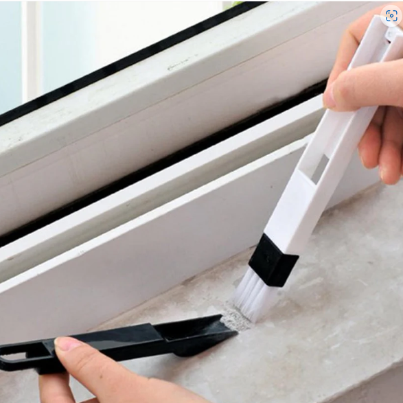 Window Slot Cleaning Brush – 2-in-1 Tool for Narrow Gaps | WipeTech