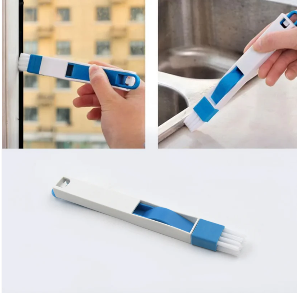 Window Slot Cleaning Brush – 2-in-1 Tool for Narrow Gaps | WipeTech