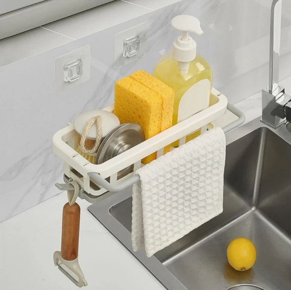 Kitchen Sink Organizer – Retractable Drain Rack | Bathora
