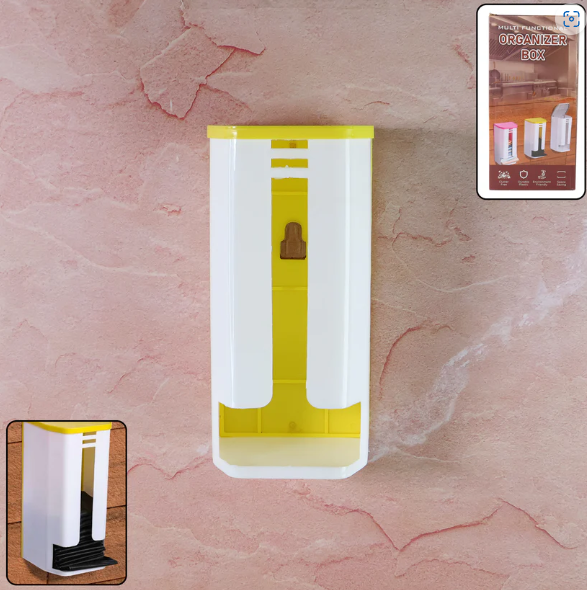 Wall-Mounted Bag Dispenser – Kitchen Plastic Bag Organizer Box