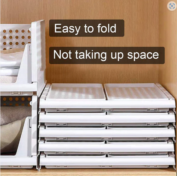 Wardrobe Drawer Organizer – 4 Layer Foldable Storage | Indo Glow