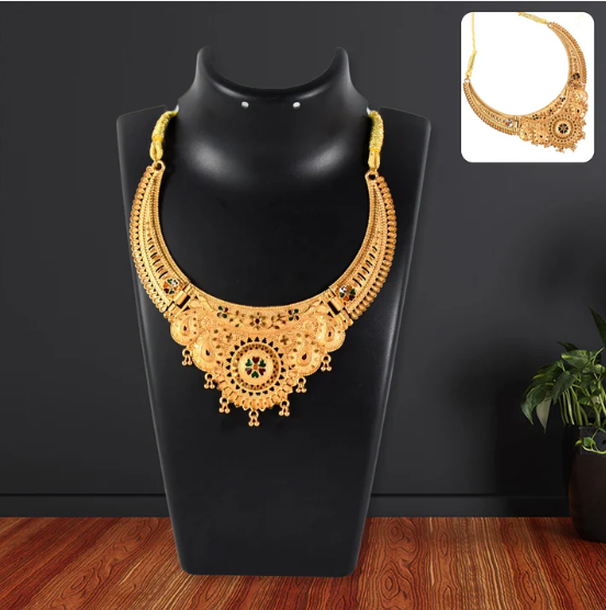 Gold-Plated Necklace Set – Elegant Traditional Jewellery | BW