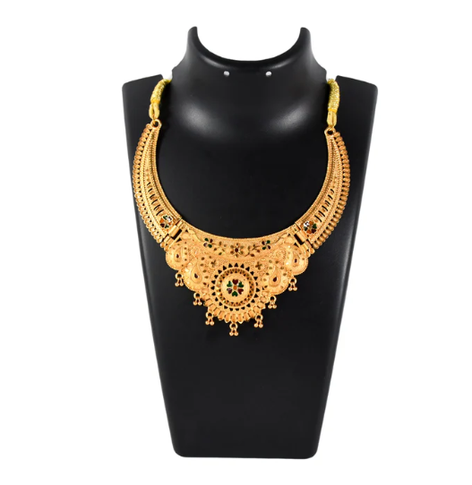 Gold-Plated Necklace Set – Elegant Traditional Jewellery | BW - Image 5