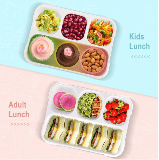 Leak-Proof Lunch Box 4 Compartments – Durable & BPA-Free | Lunchie Bunchie - Image 3