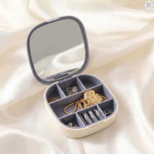 Plastic Jewelry Storage Box – Compact & Travel-Friendly Organizer