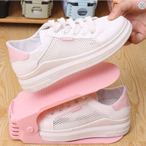 Adjustable Shoe Organizer – Folding Space Saver | Velvet Organizers