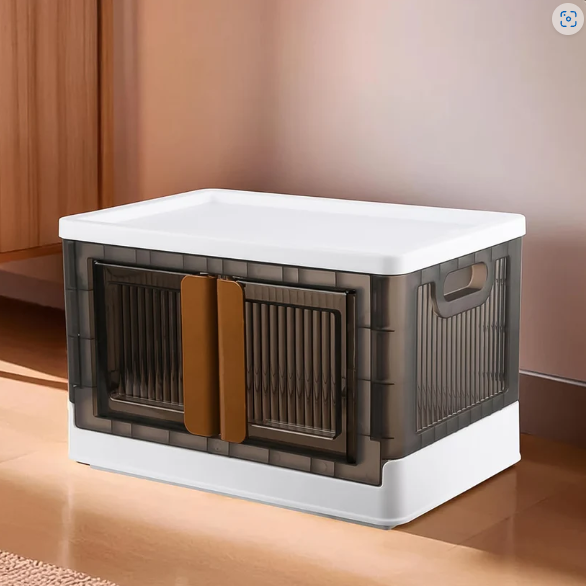 Plastic Folding Wardrobe Organizer – Portable Storage with Wheels