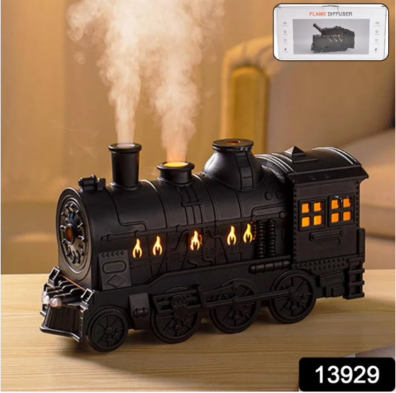 Portable Mini Humidifier – Retro Train Design with Night Light | Airvanta - Image 2