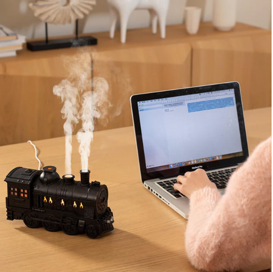 Portable Mini Humidifier – Retro Train Design with Night Light | Airvanta - Image 3
