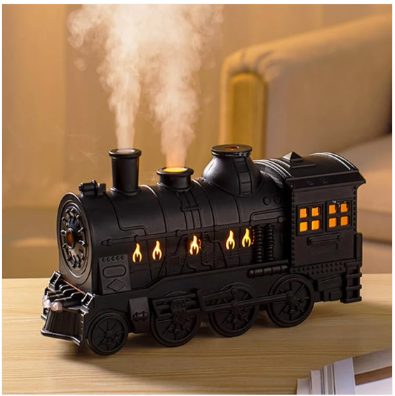 Portable Mini Humidifier – Retro Train Design with Night Light | Airvanta - Image 4