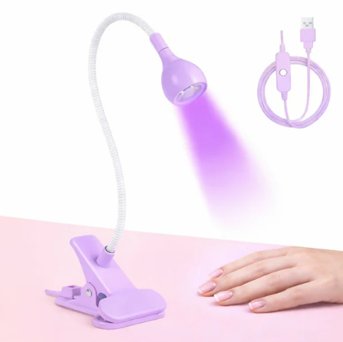 UV LED Lamp for Gel Nails – Flexible Clip-On Design
