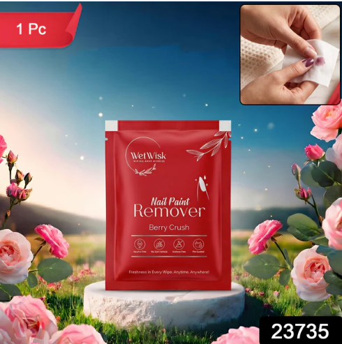 Wetwisk Nail Paint Remover Wet Wipes – Acetone-Free & Gentle - Image 2