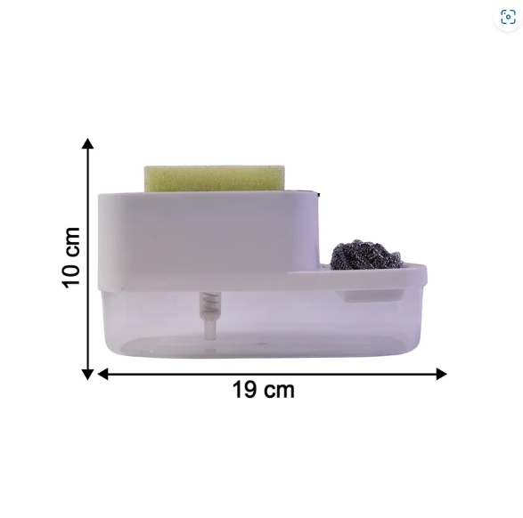 Dish Soap Dispenser & Sponge Holder – Compact & Durable | VelvetBubbles