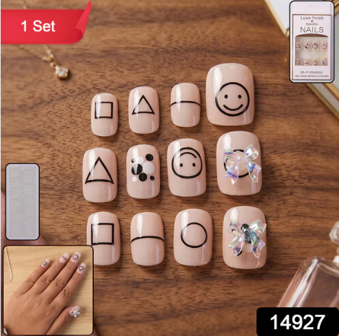 Press-On Nails – Reusable False Nail Set with Strong Glue for Equally Glam Looks