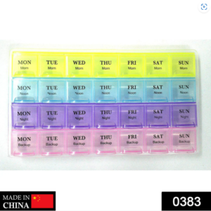 Weekly Pill Organizer – 28-Slot Portable Medicine Box | Organivo