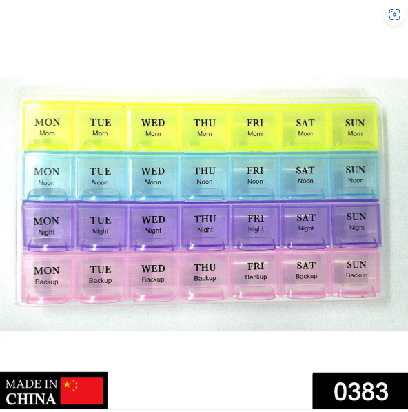 Weekly Pill Organizer – 28-Slot Portable Medicine Box | Organivo