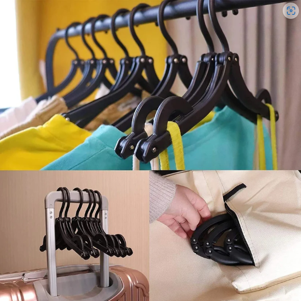 Portable Folding Hangers – 10 Pcs Travel & Home Use | TinyMystery