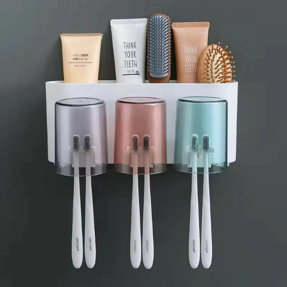 Toothbrush Holder – Wall-Mounted, Space-Saving & Hygienic Design