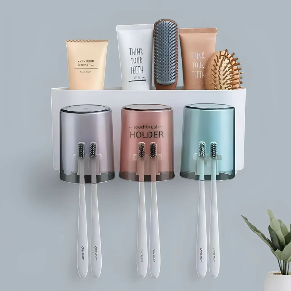 Toothbrush Holder – Wall-Mounted, Space-Saving & Hygienic Design