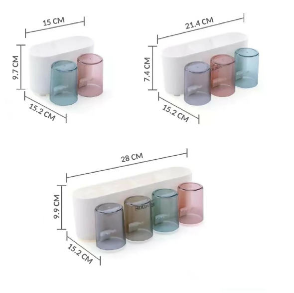 Toothbrush Holder – Wall-Mounted, Space-Saving & Hygienic Design
