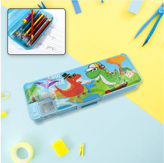 Kids Pencil Case – Dual Compartment Stationery Box | Deskrova - Image 4