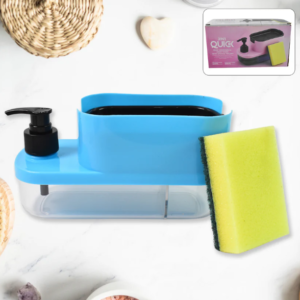 3-in-1 Soap Dispenser – Kitchen & Bathroom Organizer | VelvetBubbles