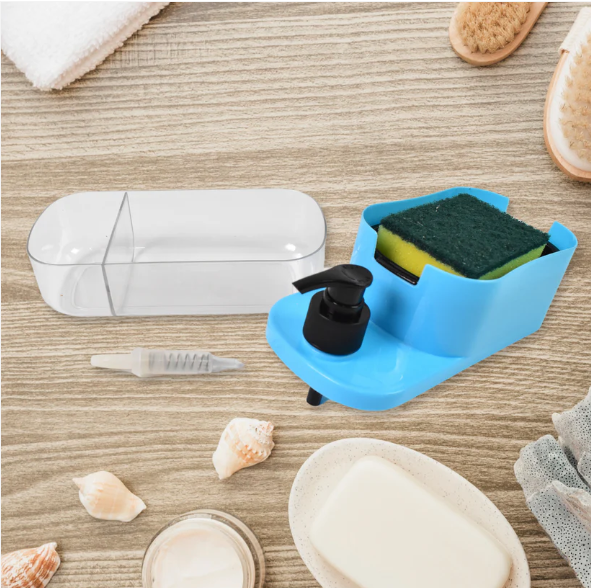 3-in-1 Soap Dispenser – Kitchen & Bathroom Organizer | VelvetBubbles
