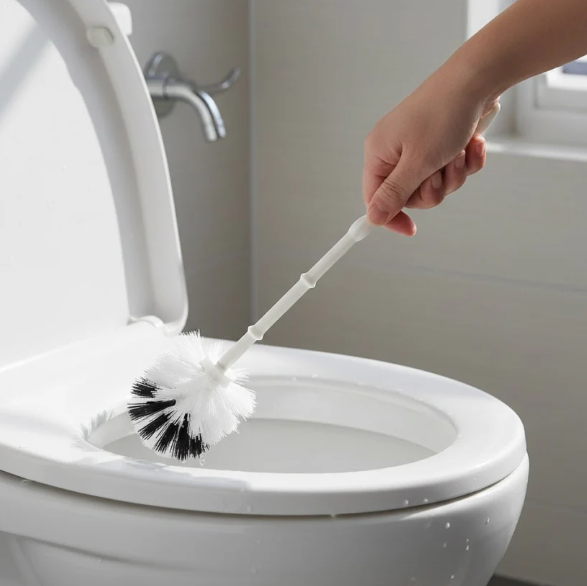 Toilet Cleaning Brush – Flexible Head & Potted Holder | Pro Clean