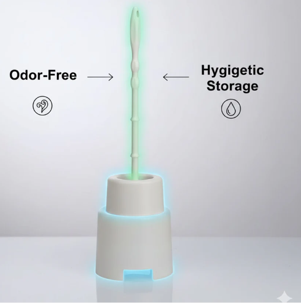 Toilet Cleaning Brush – Flexible Head & Potted Holder | Pro Clean
