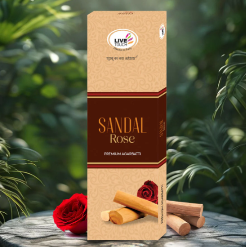 Sandal Rose Agarbatti – Premium Low Smoke Herbal Incense