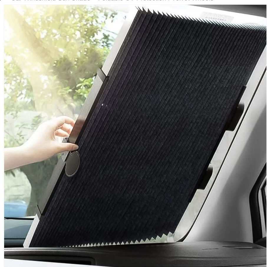 Keep your car cool and protected from the scorching Indian sun with our premium Car Windshield Sun Shade.