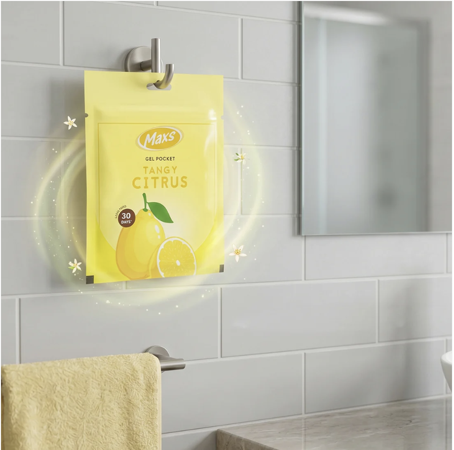 Maxs Tangy Citrus Gel Air Freshener – Long-Lasting Freshness for Indoor Use