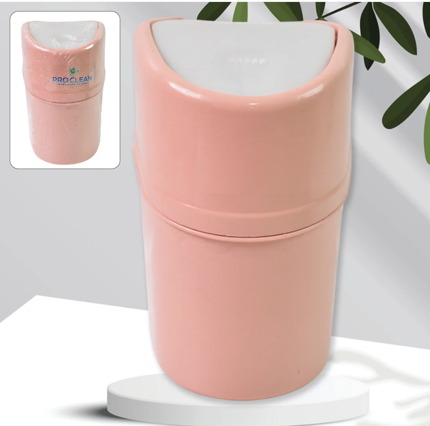 Mini Dustbin with Lid – Compact Plastic Desk Bin | Pro Clean