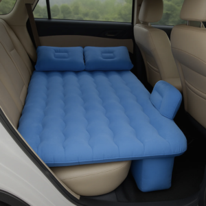 Inflatable Car Backseat Air Mattress – Portable Comfort with Pump & Pillows, Car Sofa