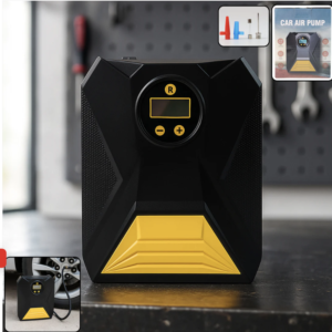 Car Tyre Air Compressor – Mini Digital Portable Pump with LCD