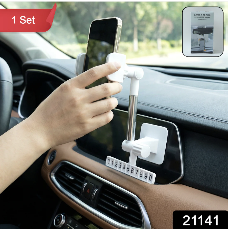 Car Dashboard Mobile Phone Holder – Adjustable 360° Rotatable Mount