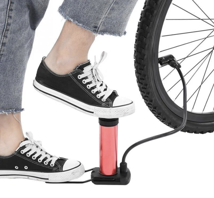 Portable Foot Pump – 120 PSI Mini Tyre Inflator | Velvet Wheels - Image 3