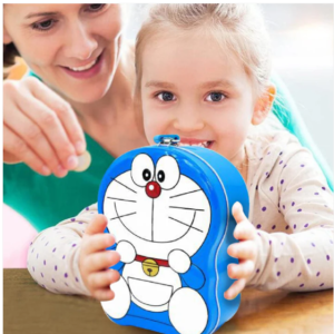 Cartoon Character Piggy Bank – Kids Metal Coin Box | Gamevana