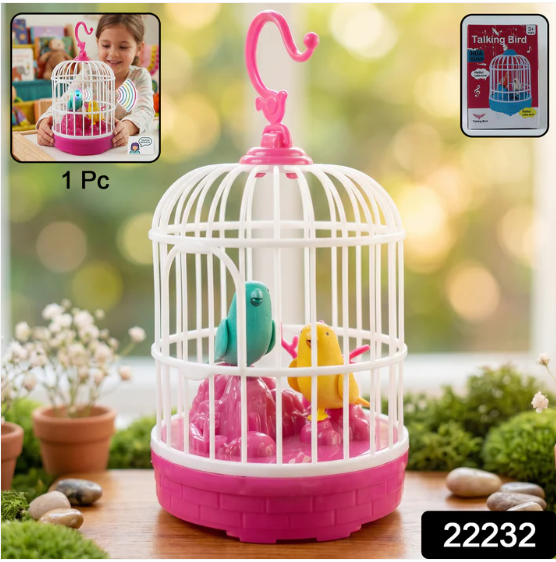 Kids Talking Bird Cage Toy – Interactive Sound & Repeats Fun - Image 2