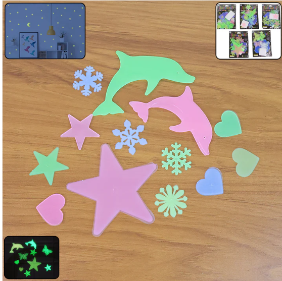 Glow in the Dark Wall Stickers – Star & Moon for Kids' Rooms | Gamevana