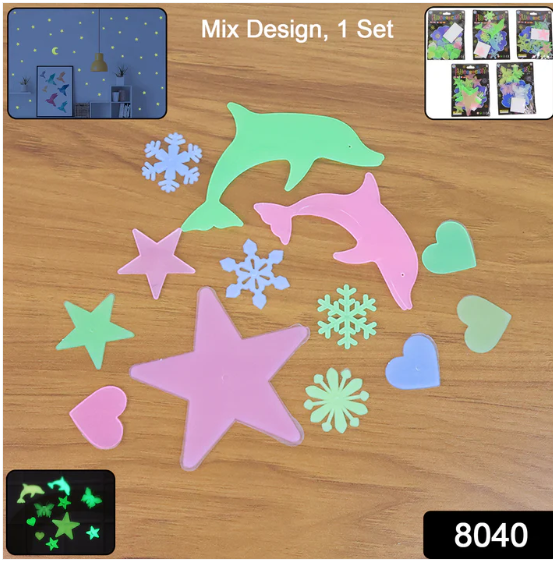 Glow in the Dark Wall Stickers – Star & Moon for Kids' Rooms | Gamevana - Image 2