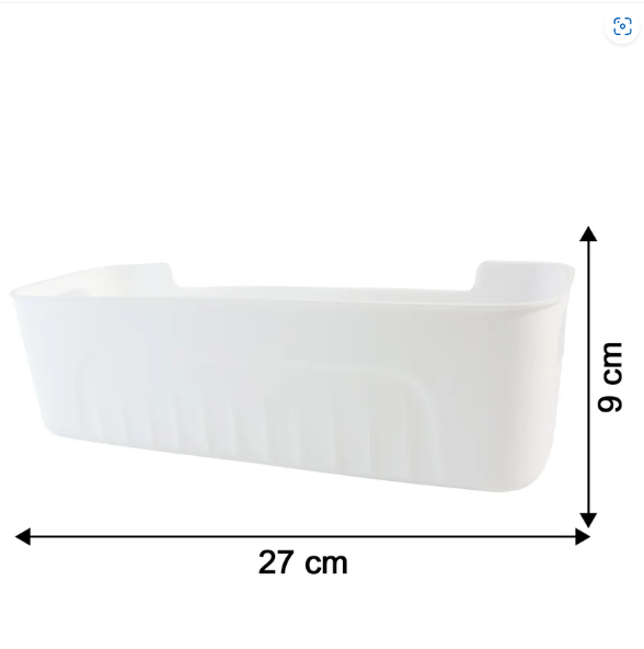 White Plastic Storage Basket Set – 4 Durable Stackable Organizers