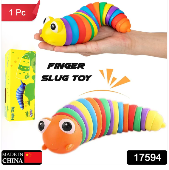 Rainbow Slug Fidget Toy – Stress Relief & Sensory Play | Little Learners - Image 2