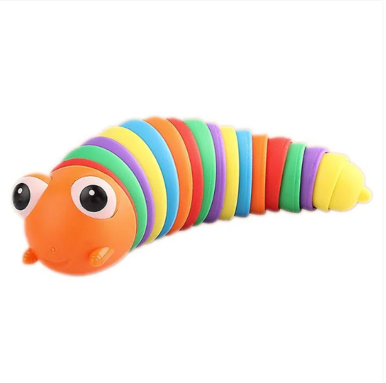 Rainbow Slug Fidget Toy – Stress Relief & Sensory Play | Little Learners - Image 4