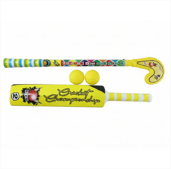 Kids Bat Ball Hockey Combo – Lightweight Plastic Sports Set | Dollamis - Image 3