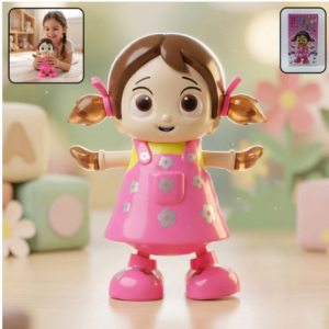 Dancing Girl Musical Light Toy – Kids' Entertaining Rotation and Music