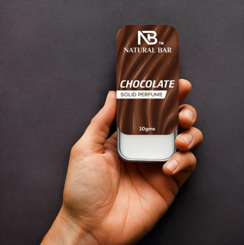 Chocolate Solid Perfume – Long Lasting Alcohol-Free Fragrance (10g)