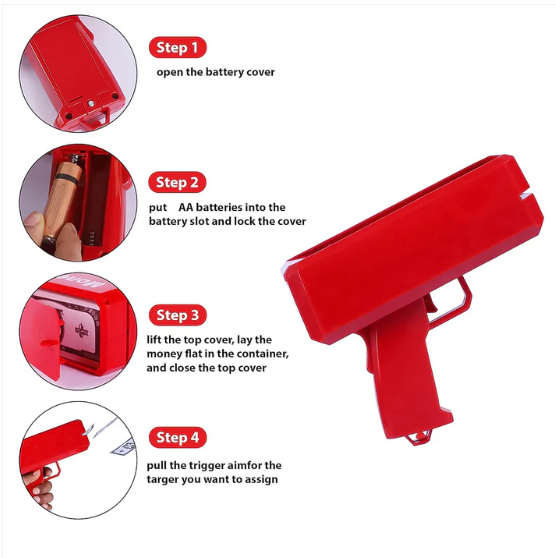 Money Gun – Epic Cash Spray Shooter for Parties | Play Mancer - Image 3