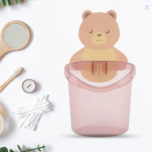 Teddy Bear Toothbrush Holder – Wall Mount, Self-Adhesive | BrushedUp