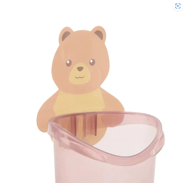 Teddy Bear Toothbrush Holder – Wall Mount, Self-Adhesive | BrushedUp
